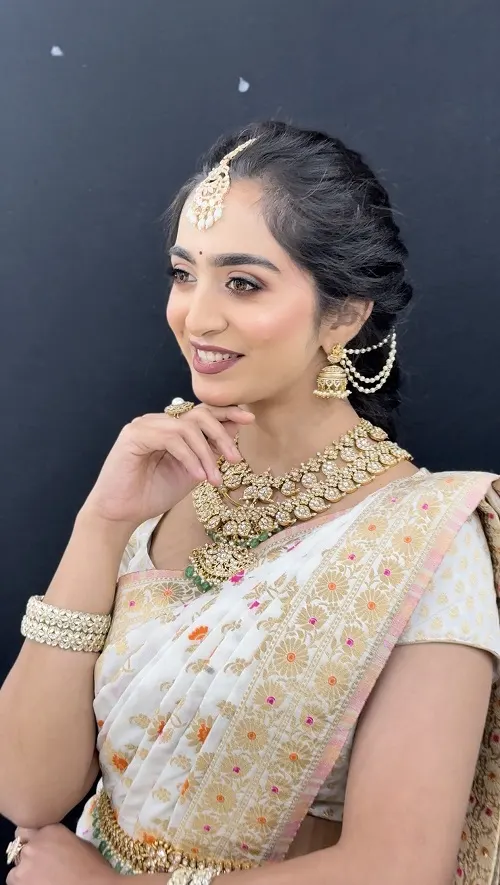 Bridal makeup gallery by best makeup artist in Tirupati - RK Makeup Studio slide 5